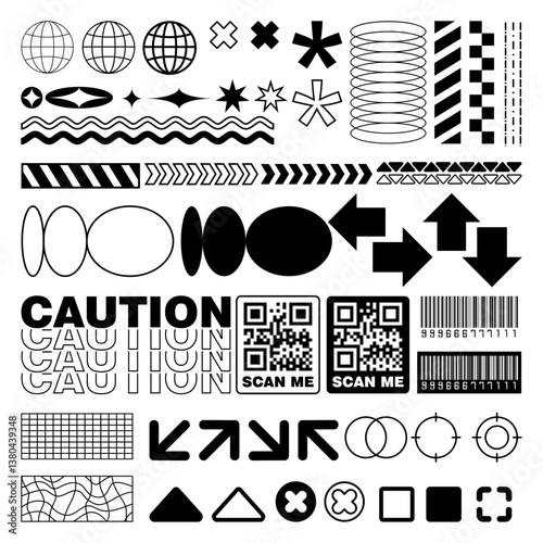 streetwear poster element vector graphic design