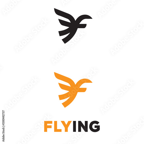 logo , F and flying logo