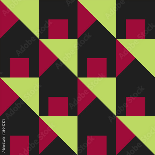 Abstract geometric seamless...