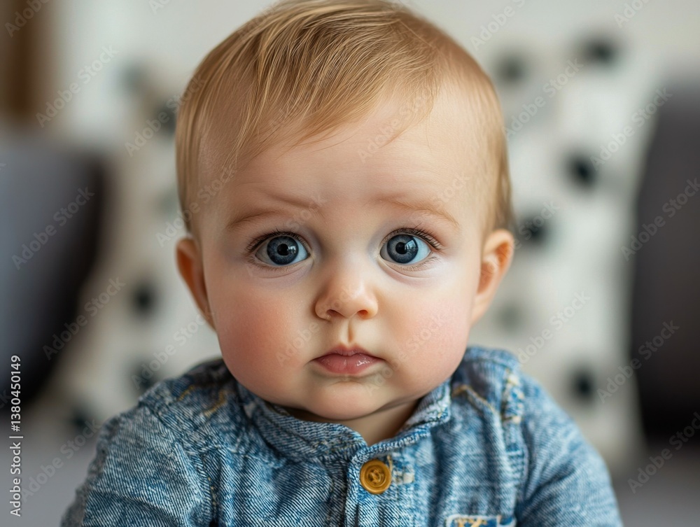A baby's innocent gaze A baby's innocent gaze