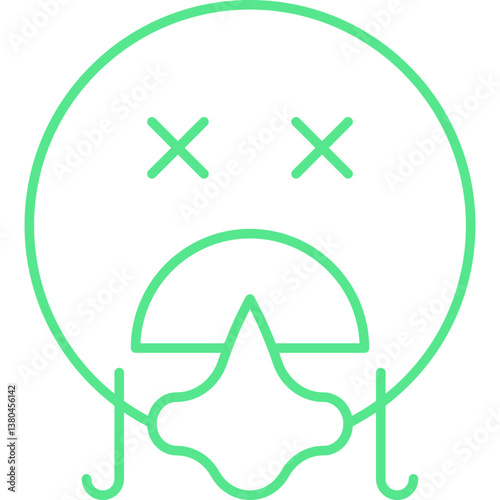 Torch icon single vector illustration