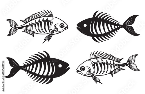 Underwater Fish Silhouette Pack Great for Ocean and Aquatic Themes