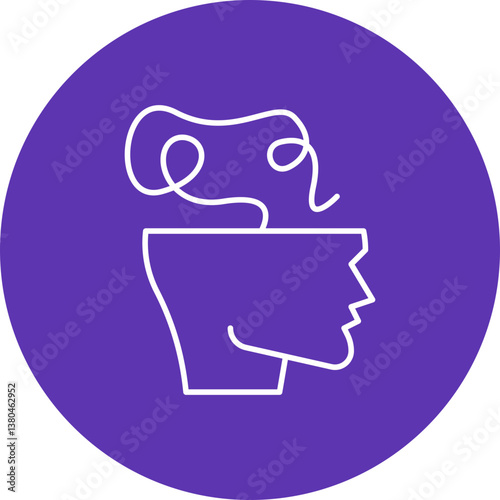 Scroll icon single vector illustration