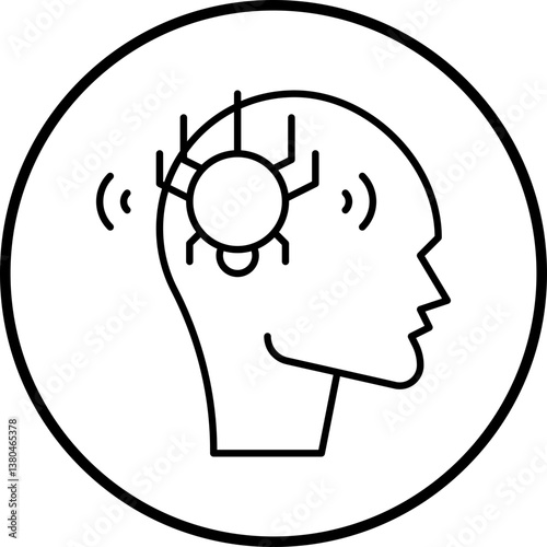 Pirate Skull II icon single vector illustration