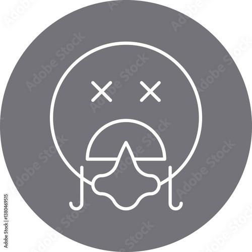 Torch icon single vector illustration