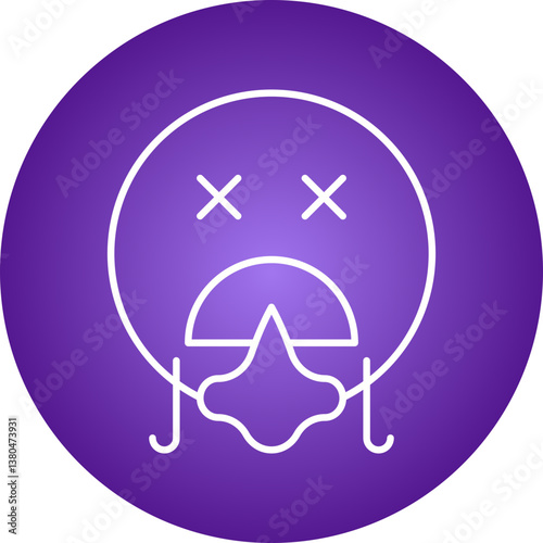 Torch icon single vector illustration