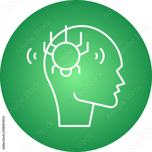 Pirate Skull II icon single vector illustration