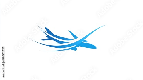 Abstract Airplane Logo Design