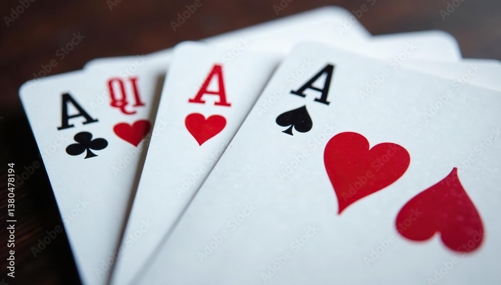 Playing cards arranged in a classic ace high sequence , win, cards Playing cards arranged in a classic ace high sequence , win, cards