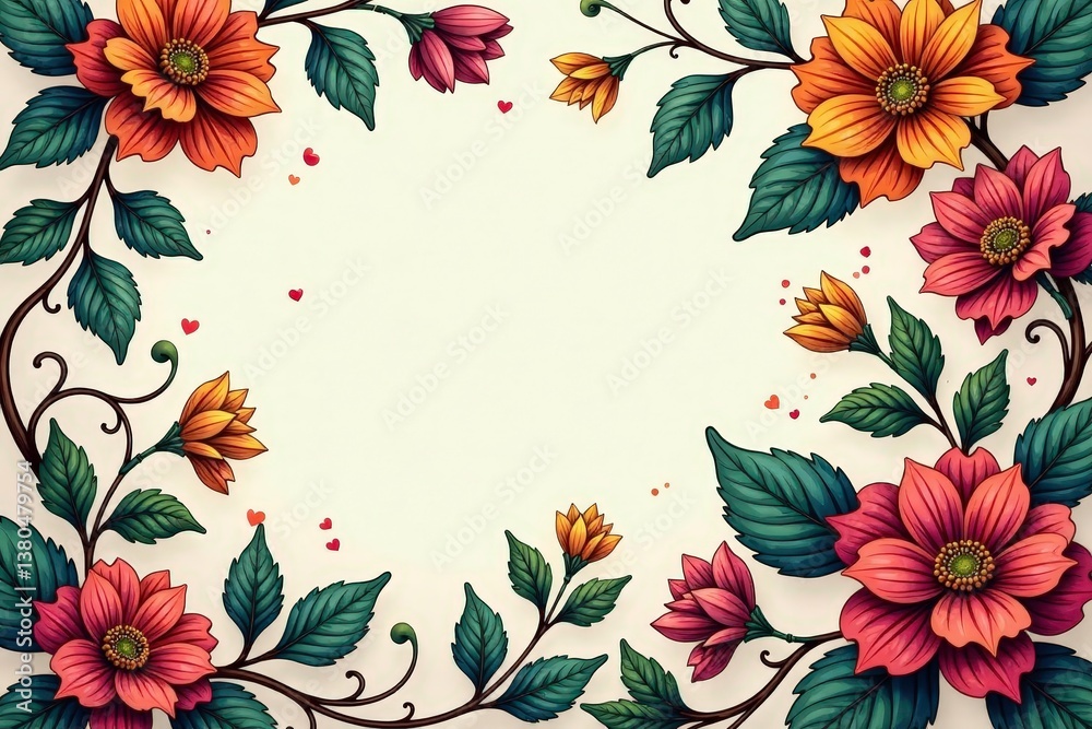 Intricate floral damask, swirling vines and leaves , flower, damask