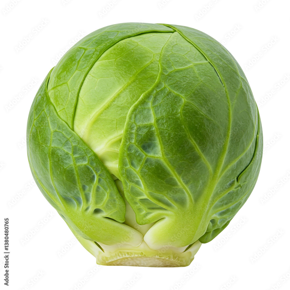 Fototapeta premium Fresh Brussels Sprout, Isolated on White Background