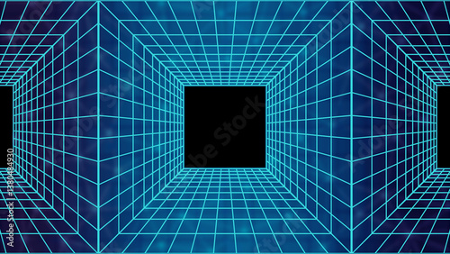 Fototapeta Naklejka Na Ścianę i Meble -  abstract background with blue lines
