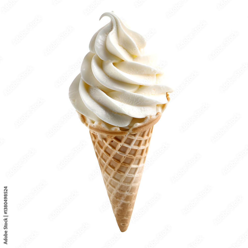 classic vanilla ice cream cone with soft swirls, perfect for sweet treats and summer fun
classic vanilla ice cream cone with soft swirls, perfect for sweet treats and summer fun