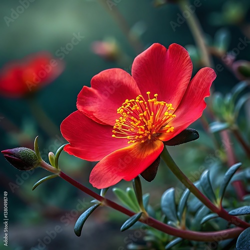 red and yellow flower