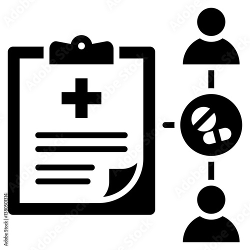 Clinical Trials Glyph Icon