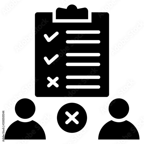 Exclusion Glyph Icon