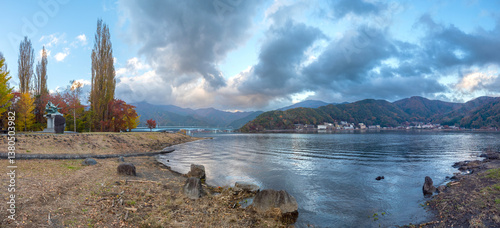 Japan landscape. Lake Kawag...