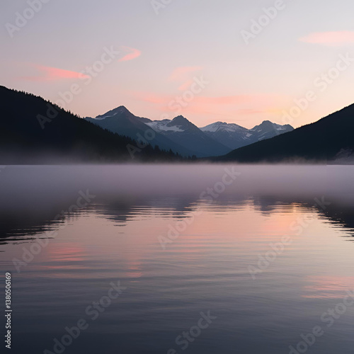 sunrise over lake