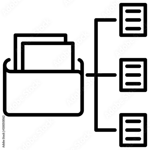 Organize Line Icon