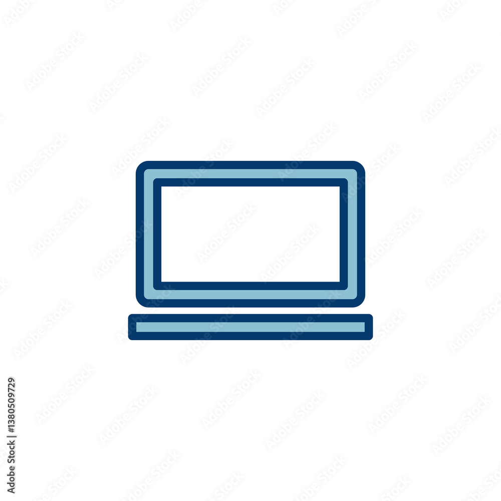 Laptop icon vector isolated on white background. Laptop vector icon Laptop icon vector isolated on white background. Laptop vector icon