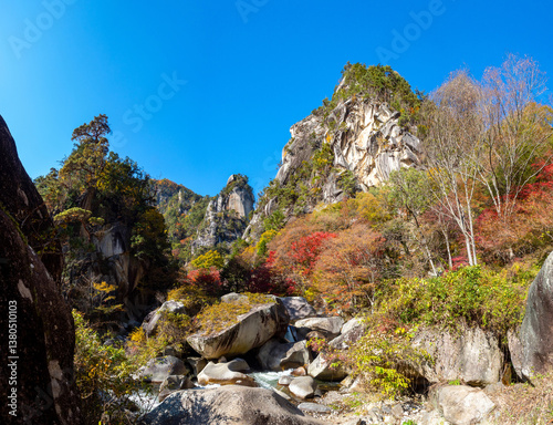 Mountains of Japan. Canyon ...