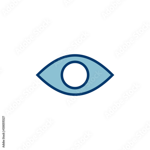Eye icon vector isolated on white background. Look and Vision icon. Eye vector icon