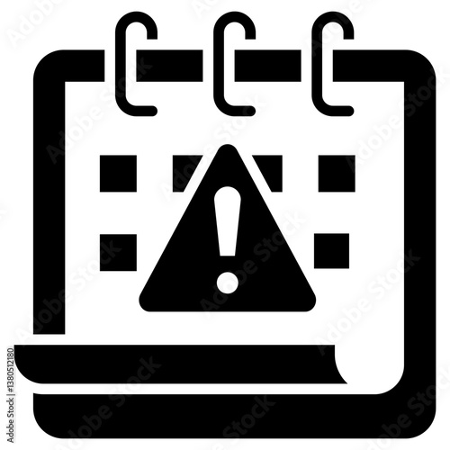 Deadline Glyph Icon