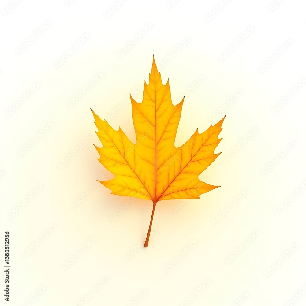 Fototapeta premium Autumn season yellow maple leaf fall foliage nature background stock photo image