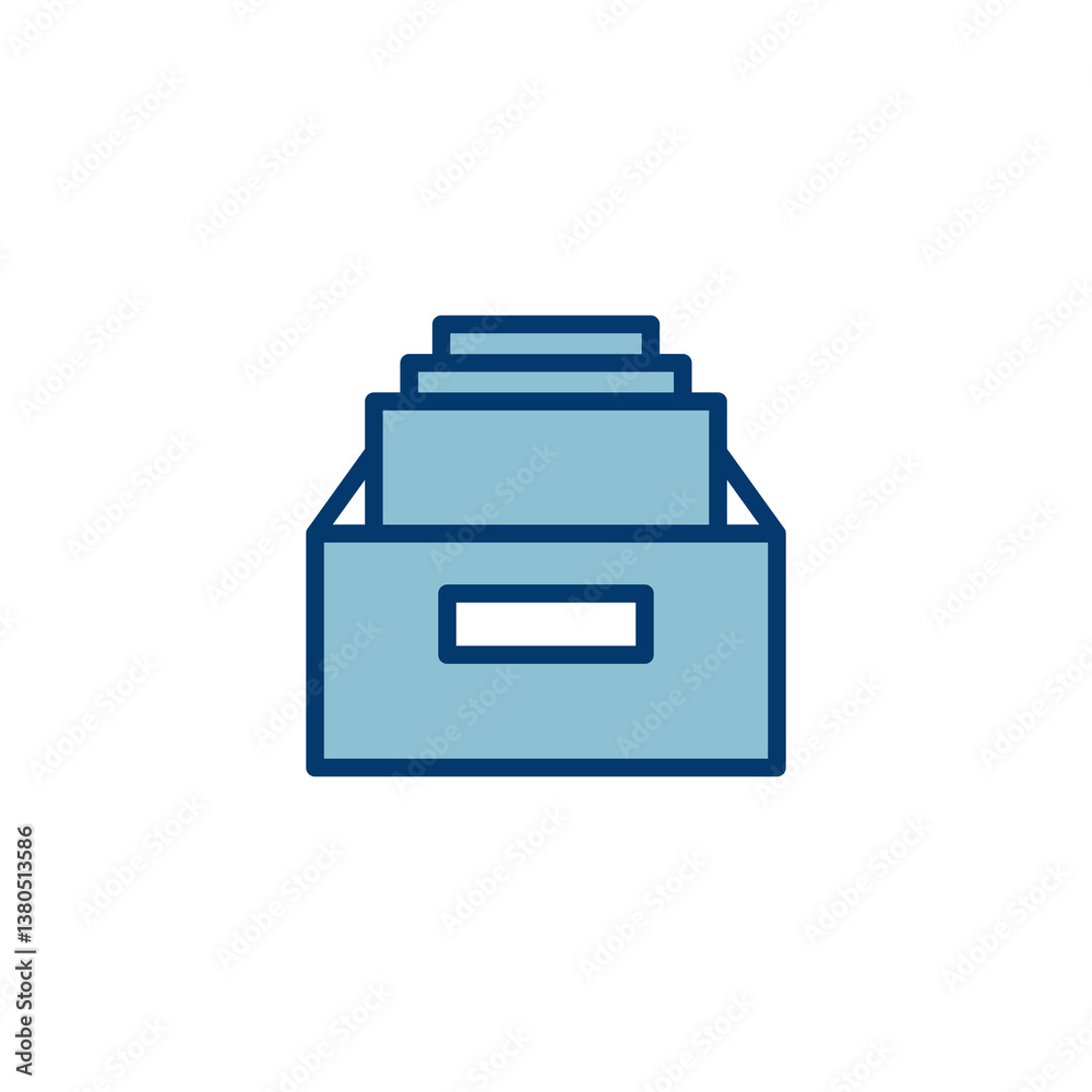 Archive folders icon vector isolated on white background. binders vector icon. Archive storage icon. Archive folders icon vector isolated on white background. binders vector icon. Archive storage icon.