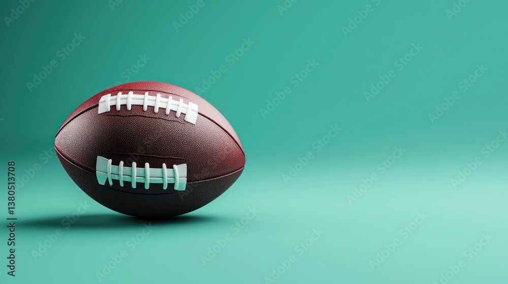 Simple football design with a clean green background. Simple football design with a clean green background.