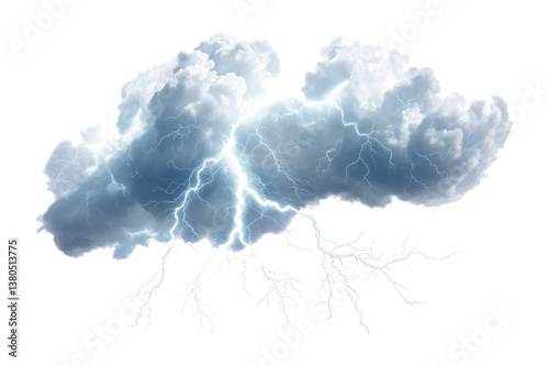 Dramatic Storm Clouds with Lightning