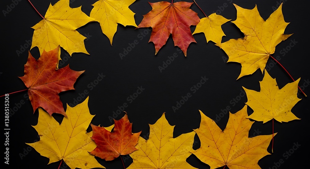 Fototapeta premium Autumn's Embrace AI Generated