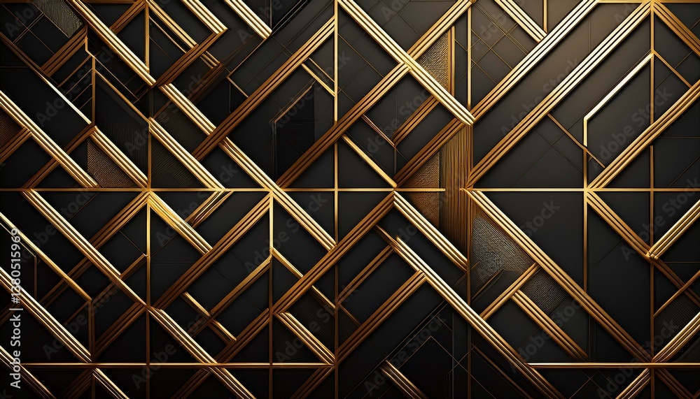 golden geometry abstract black and gold geometric pattern featuring intersecting lines and textured gold accents perfect for luxury branding sophisticated design projects