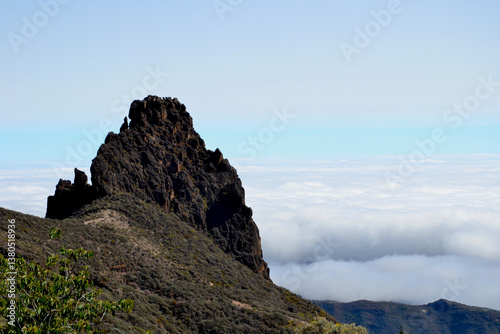 Caldera de los Marteles viewpoint; Gran Canaria, Canary Islands, Spain photo