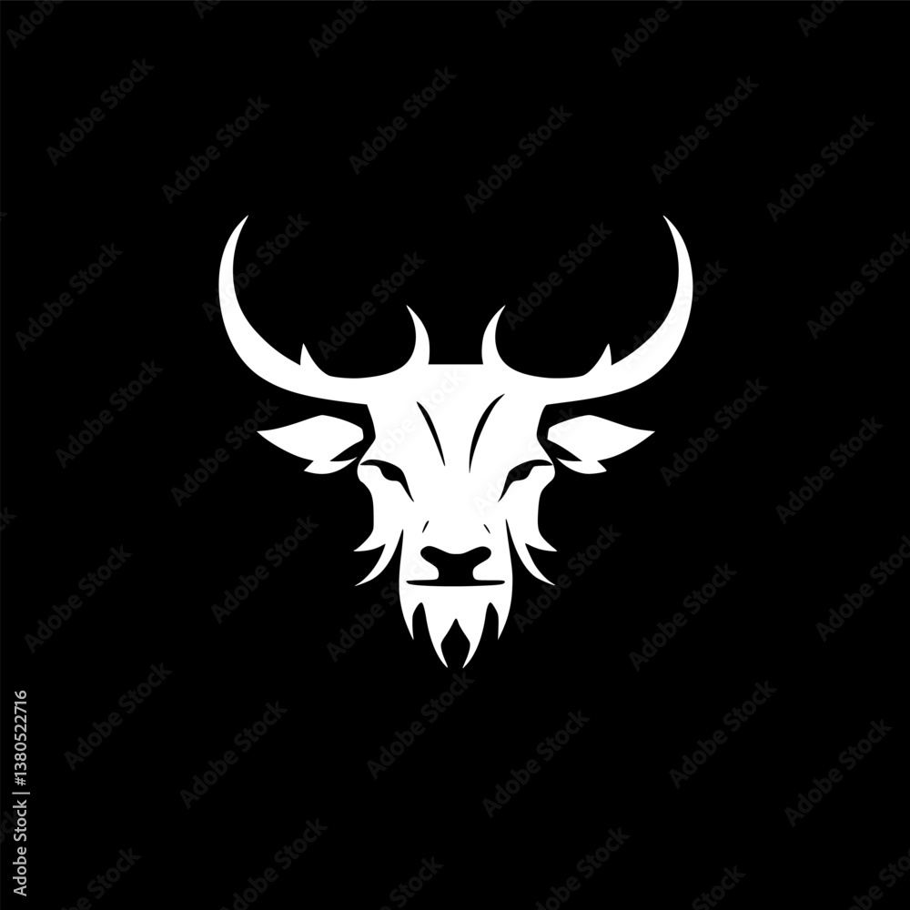 Highland Cow - Minimalist and Flat Logo - Vector illustration Highland Cow - Minimalist and Flat Logo - Vector illustration