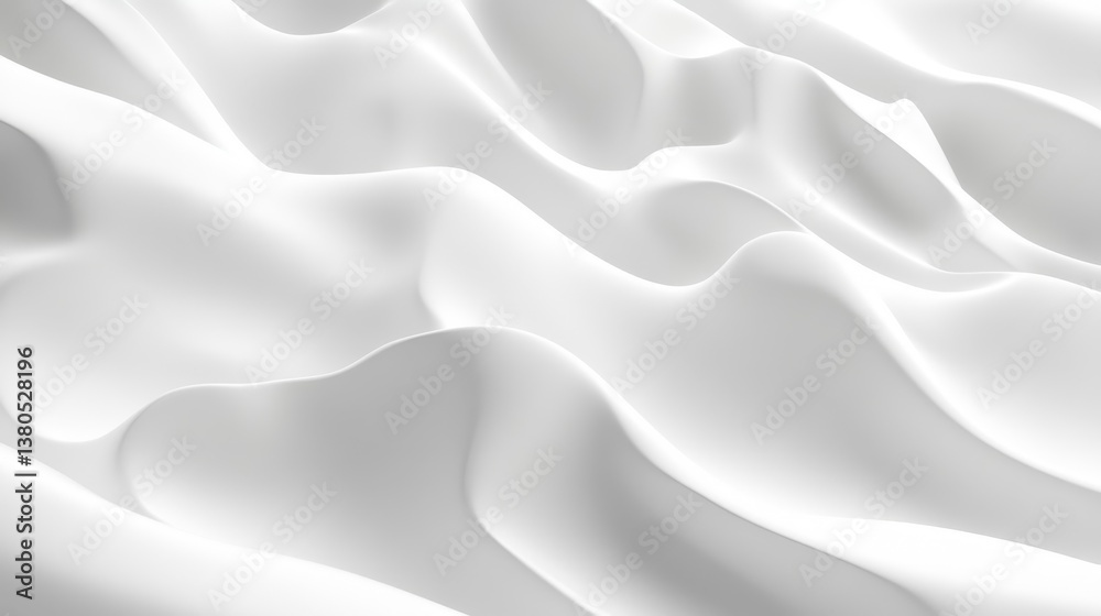 Fototapeta premium Soft Snowy Ground Surface Texture with Gentle Undulations