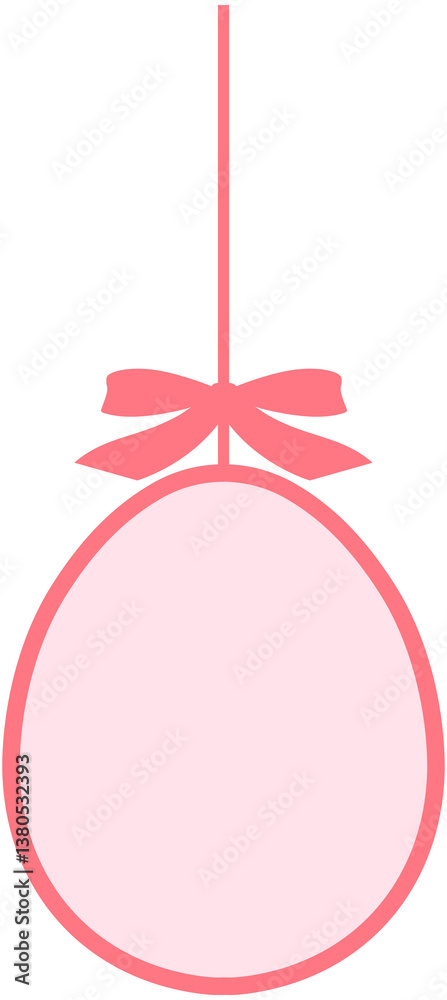 Fototapeta premium Hanging Easter Eggs Text Box