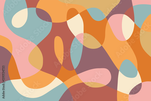 Wallpaper Mural Artwork trendy contemporary abstract shapes. Background with abstract Colorful. Banner and cover for your design.	 Torontodigital.ca