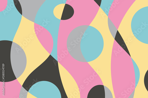 Wallpaper Mural Artwork trendy contemporary abstract shapes. Background with abstract Colorful. Banner and cover for your design.	 Torontodigital.ca