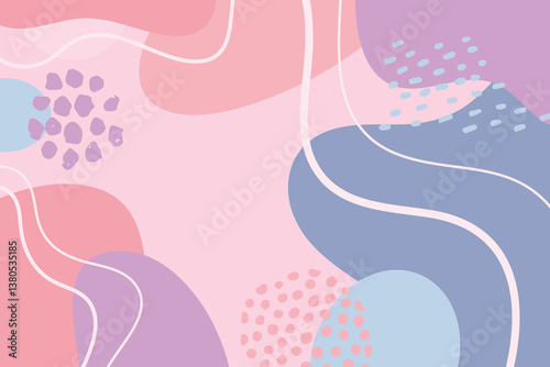 Wallpaper Mural Artwork trendy contemporary abstract shapes. Background with abstract Colorful. Banner and cover for your design.	 Torontodigital.ca