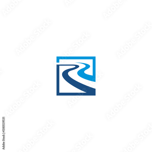 letter RR water river logo business logo