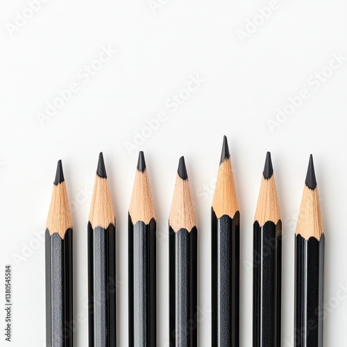 Wallpaper Mural Creative concept sleek black pencils displayed in minimalist studio photography Torontodigital.ca