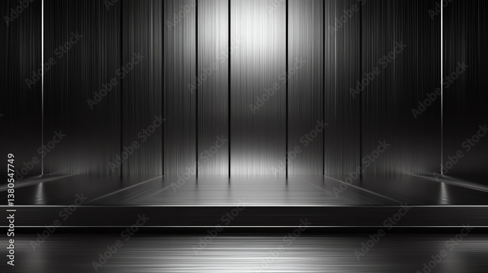 A sleek, modern black backdrop for design.