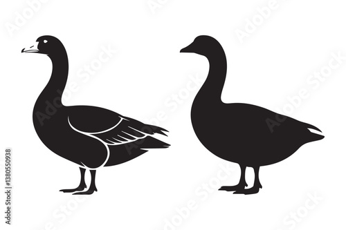 Goose Silhouette Vector Design