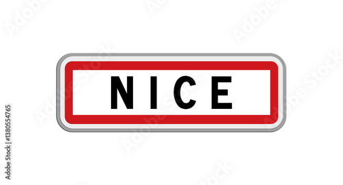 Panneau de Nice, Alpes-Maritimes, Provence-Alpes-Côte d’Azur