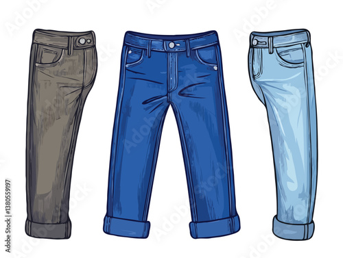 Jeans Pant vector art