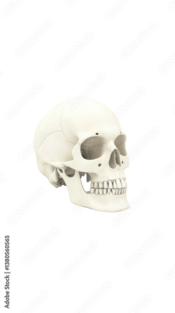 Realistic Human Skull Model for Educational and Artistic Purposes Realistic Human Skull Model for Educational and Artistic Purposes