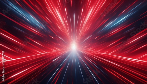 creative and beautiful bright and colorful lightspeed tunnel speed of light concept, science graphic resource