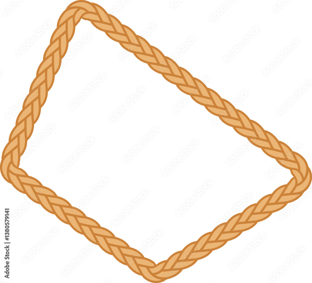Rope Border Frame Shape Illustration Rope Border Frame Shape Illustration