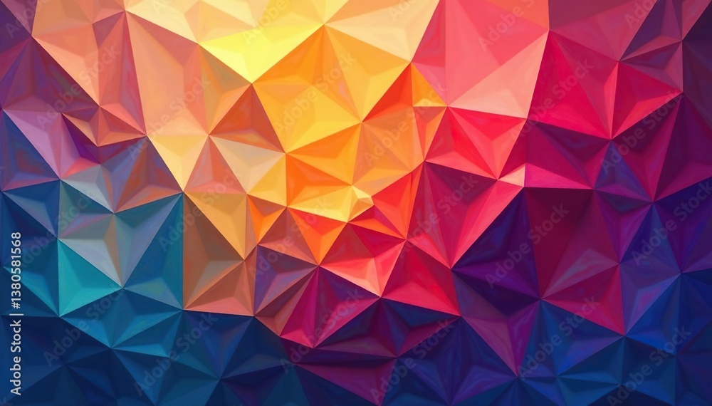 Geometric shapes create a vibrant, multicolored mosaic, tile, trendy Geometric shapes create a vibrant, multicolored mosaic, tile, trendy